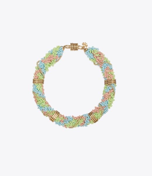 Beaded Short Necklace tory burch beaded short necklace
