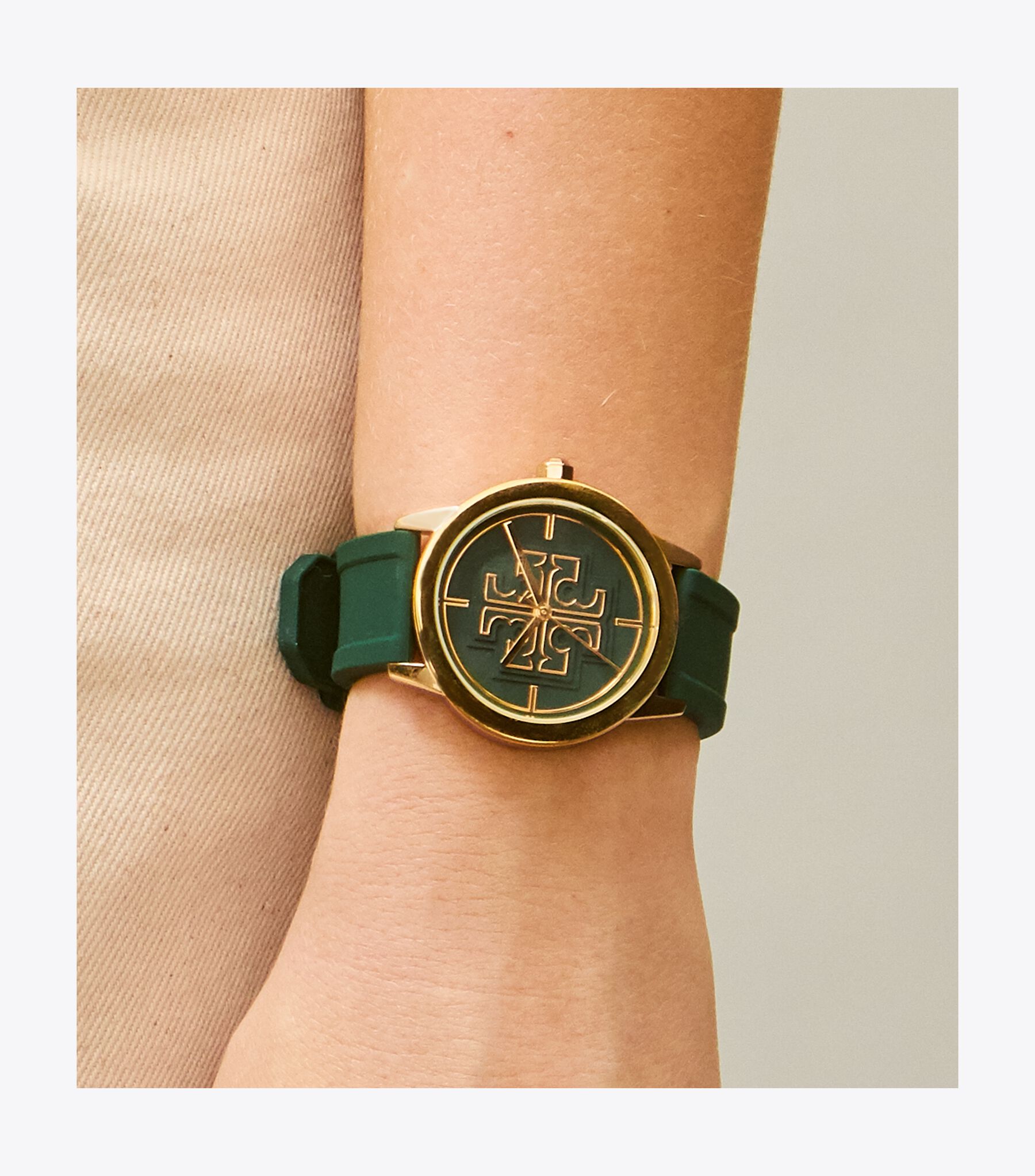 ? NEW Tory Burch Gigi Round Navy Watch T Monogram Watch: Women main image 4