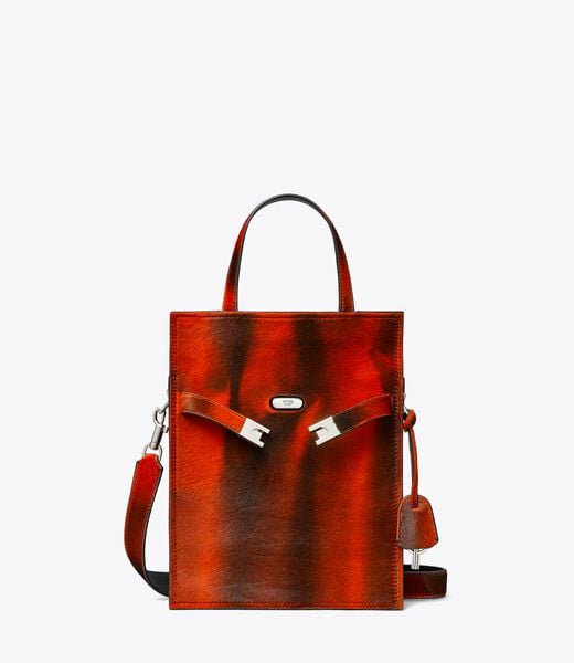tory burch small lee radziwill calf hair shopper