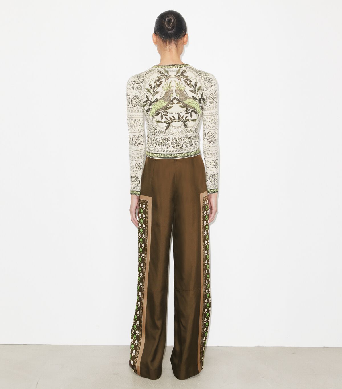 tory burch satin pant