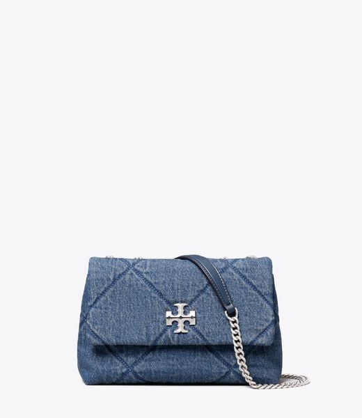 tory burch small kira diamond quilt denim shoulder bag