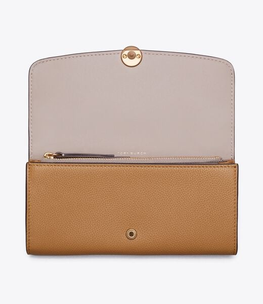 tory burch romy long flap wallet