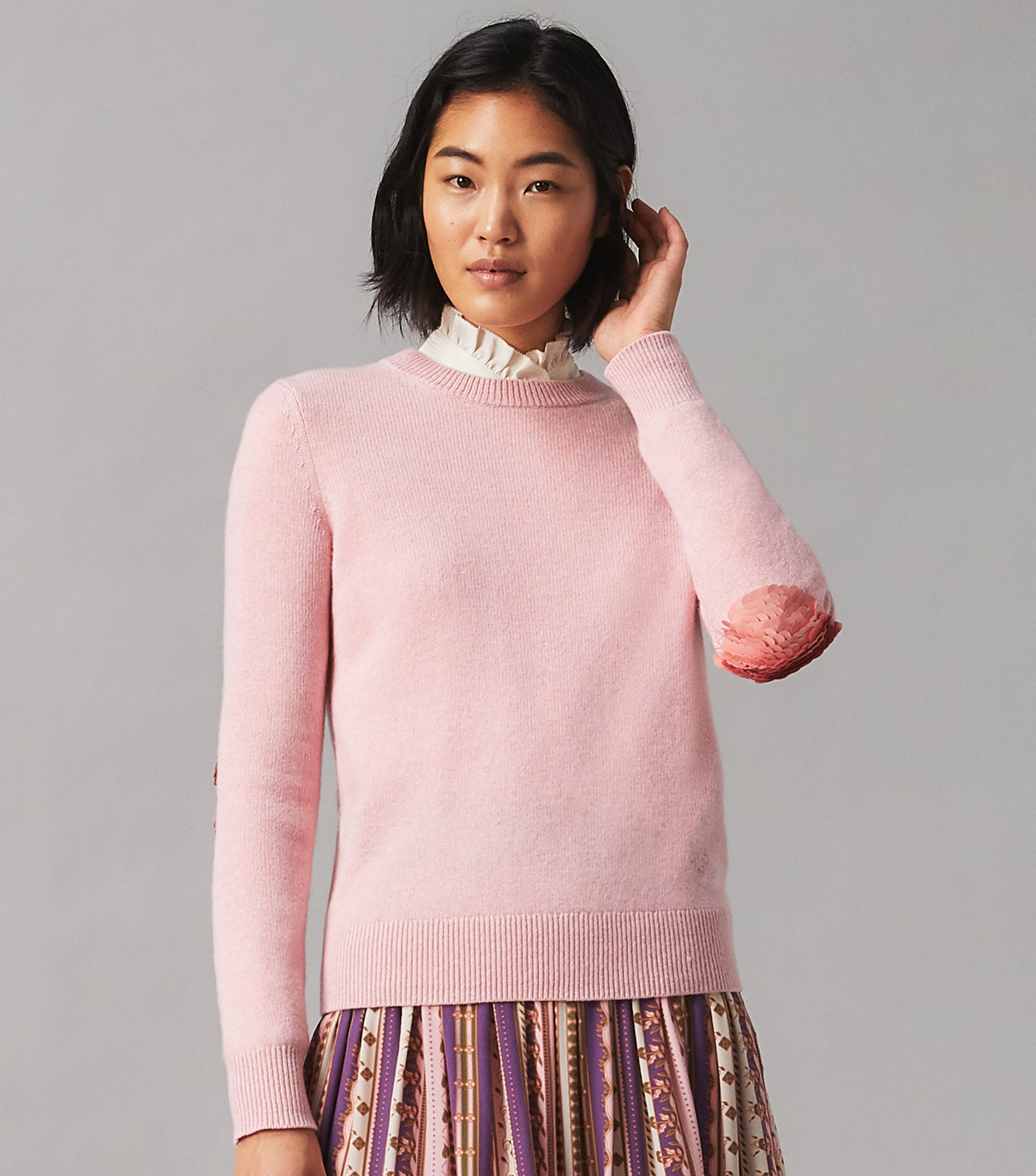 Tory burch on sale pink sweater