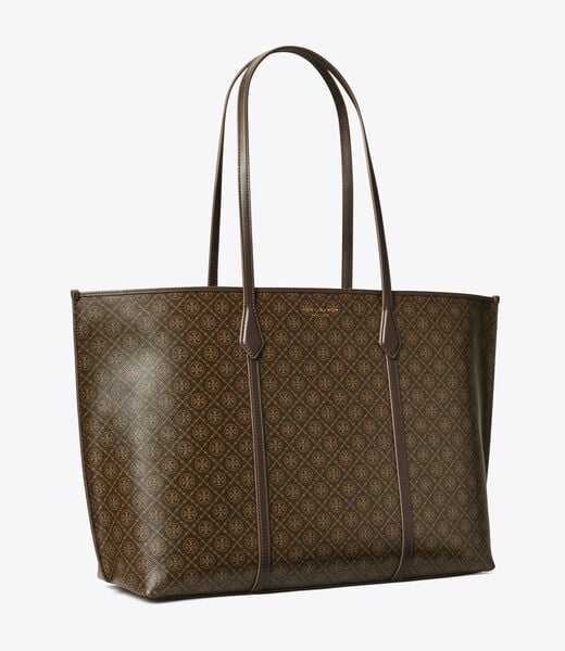 tory burch perry coated canvas tote