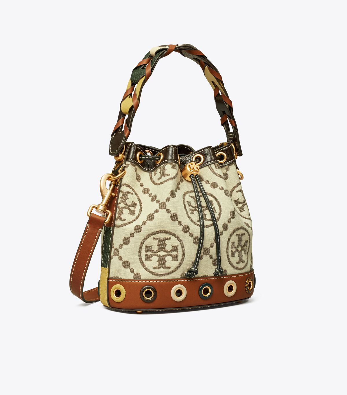 T Monogram Grommet Bucket Bag | Handbags | Tory Burch