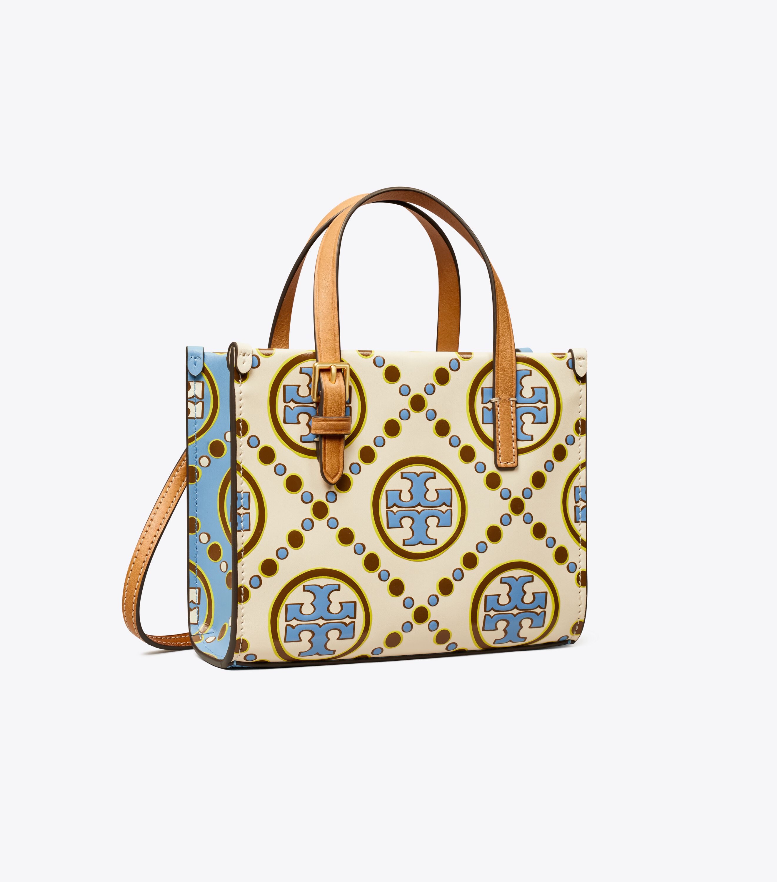 Tory Burch Mini T Monogram Contrast Embossed Square Tote Tory Burch UAE