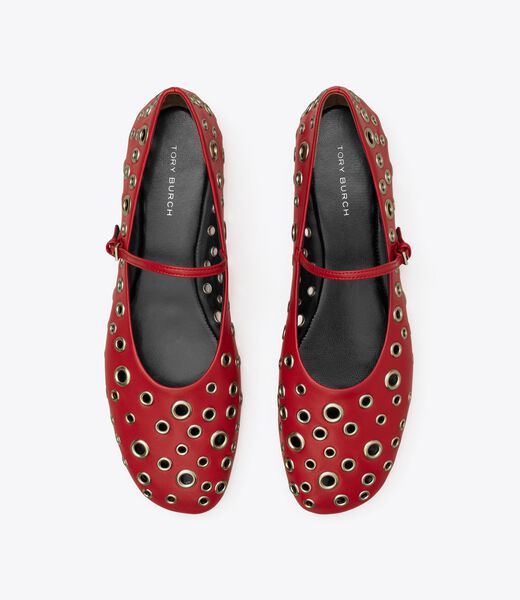 tory burch eyelet mary jane ballet