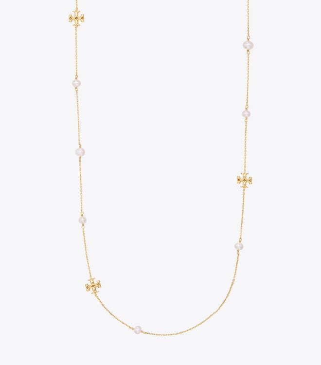 Kira Pearl Delicate Long Necklace | Jewelry & Watches | Tory Burch