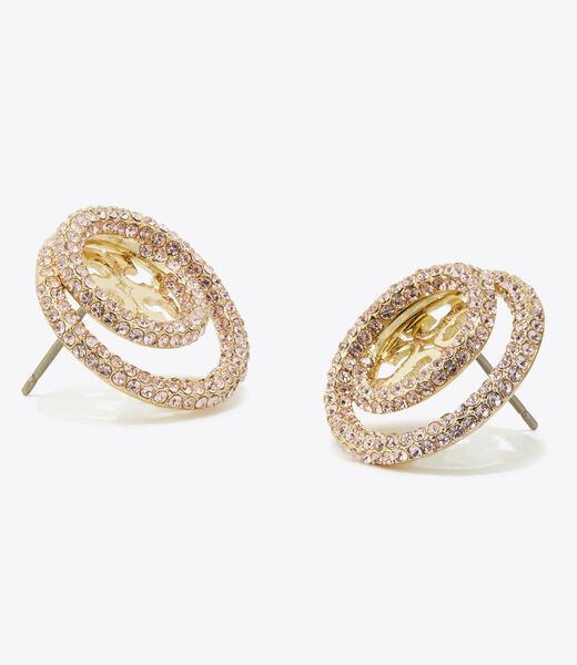 tory burch miller pav   double ring stud
