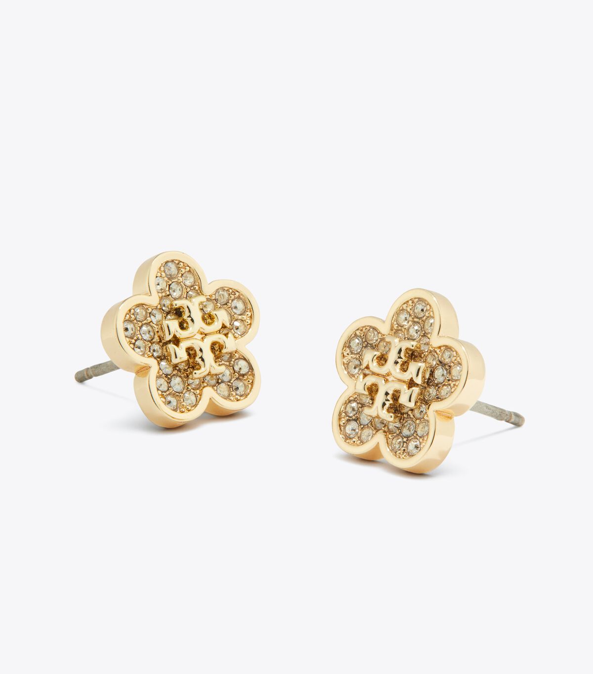 Forget Me Not Pave Stud Earrings tory burch forget me not pave stud earrings