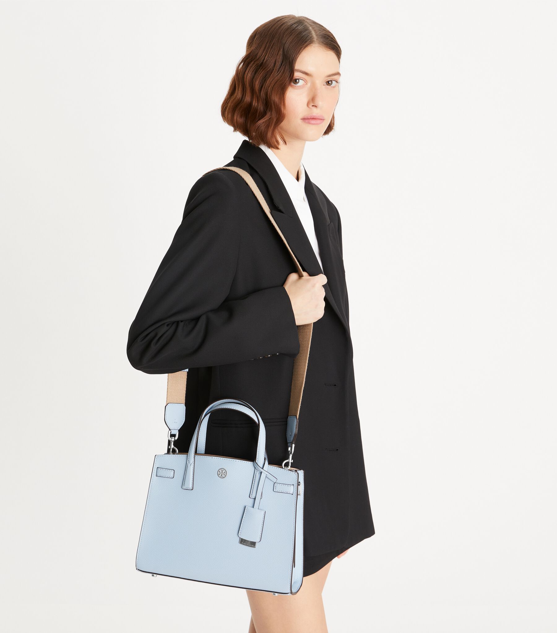 Small Walker Satchel, Blue Mist Tory Burch UAE