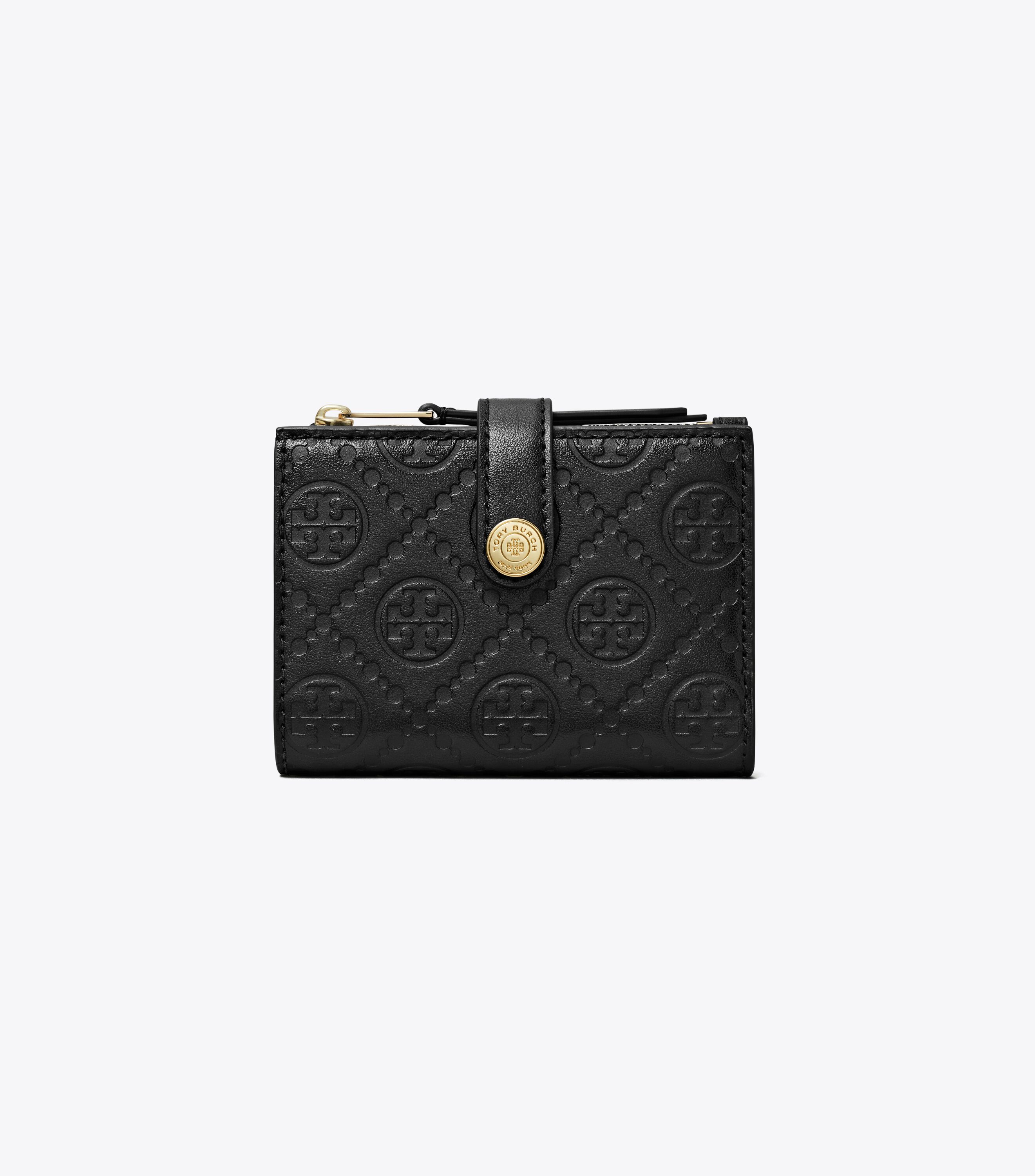 Amazon.com: Tory Burch Thea BI Fold Wallet (Black
