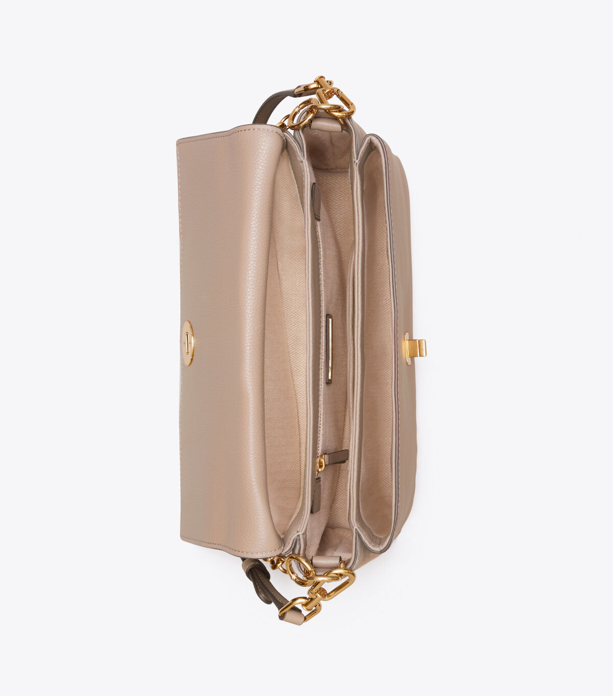 KIRA MIXEDMATERIALS DOUBLESTRAP SHOULDER BAG Tory Burch UAE