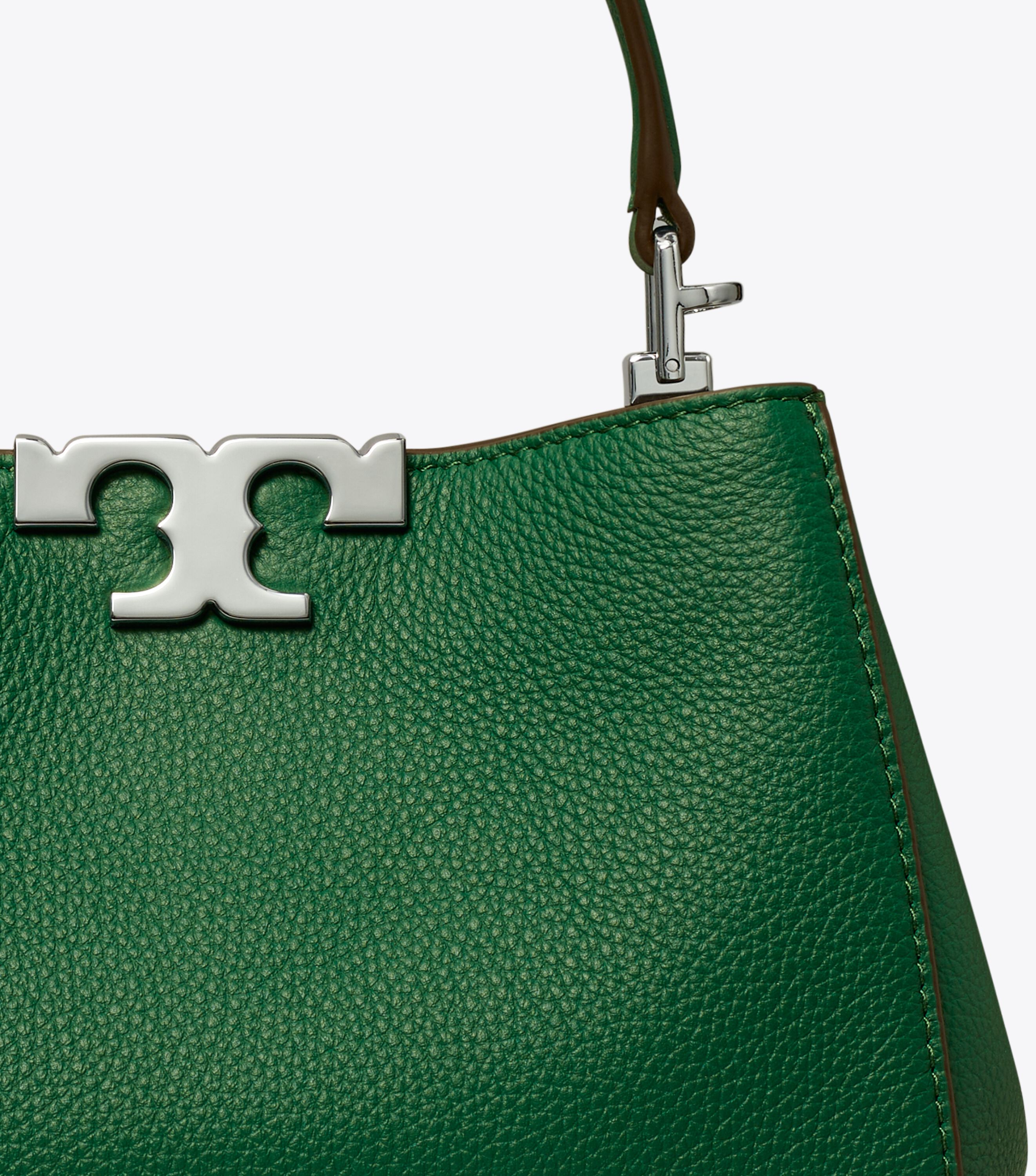 Mini Eleanor Soft Satchel, Dark Kale | Tory Burch UAE