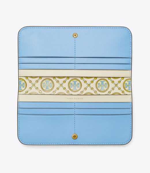 T Monogram Contrast Embossed Zip Slim Wallet tory burch t monogram contrast embossed zip slim wallet