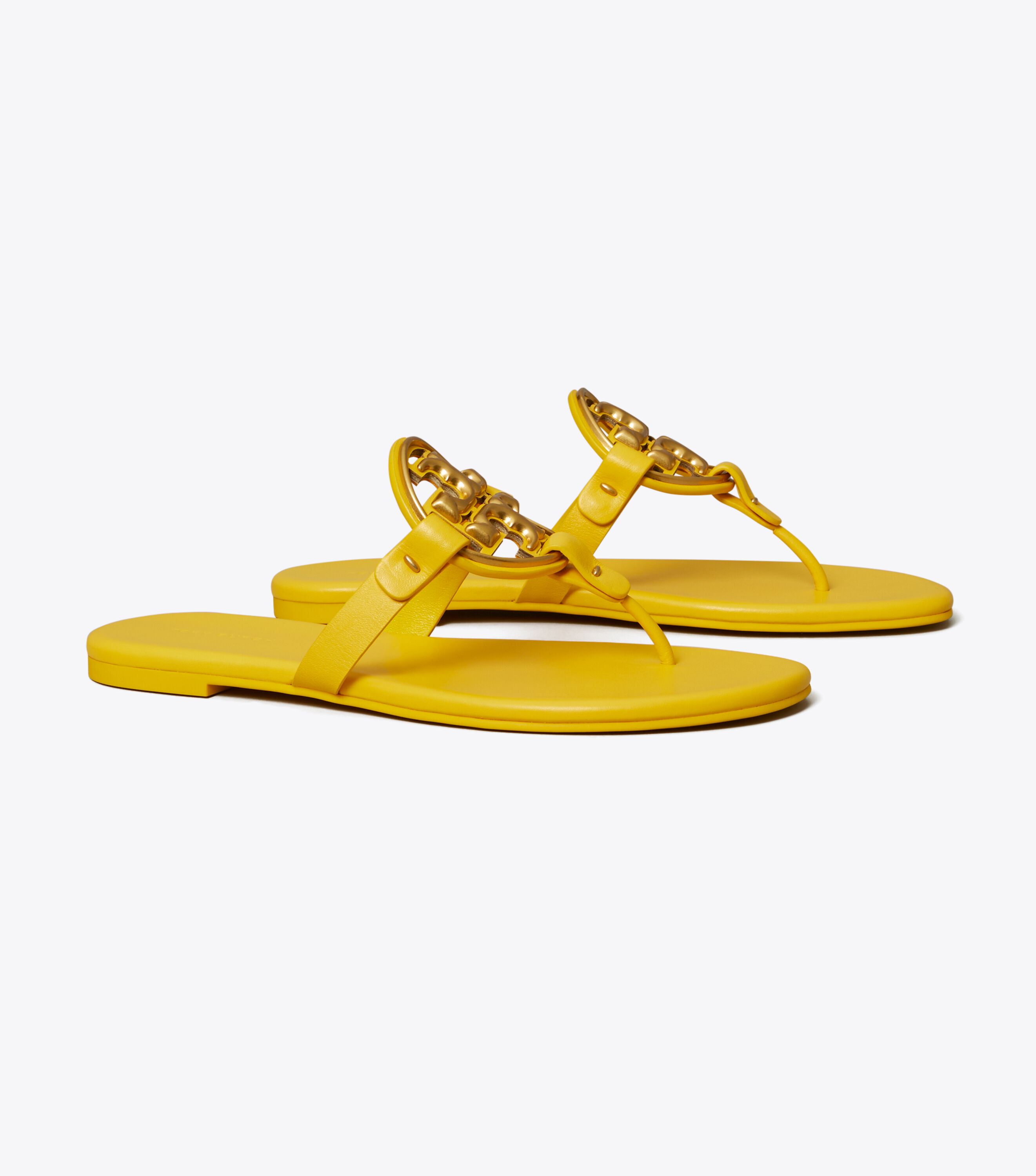 Miller Soft Metal Logo Sandal Sandals Tory Burch