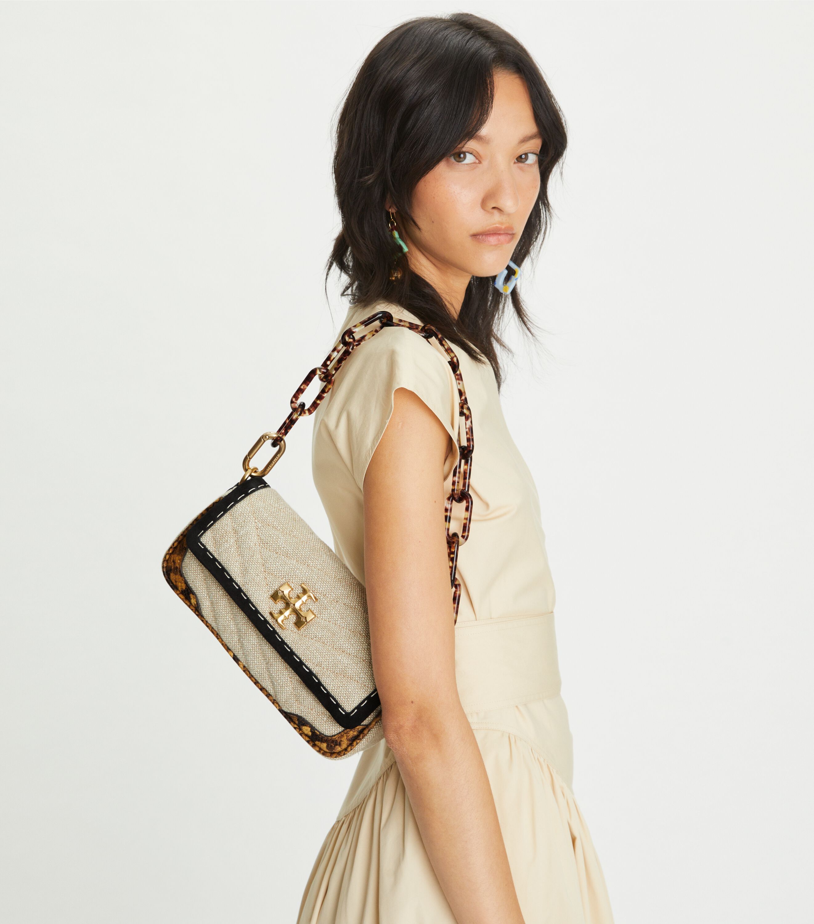 Kira mixed sale materials tory burch