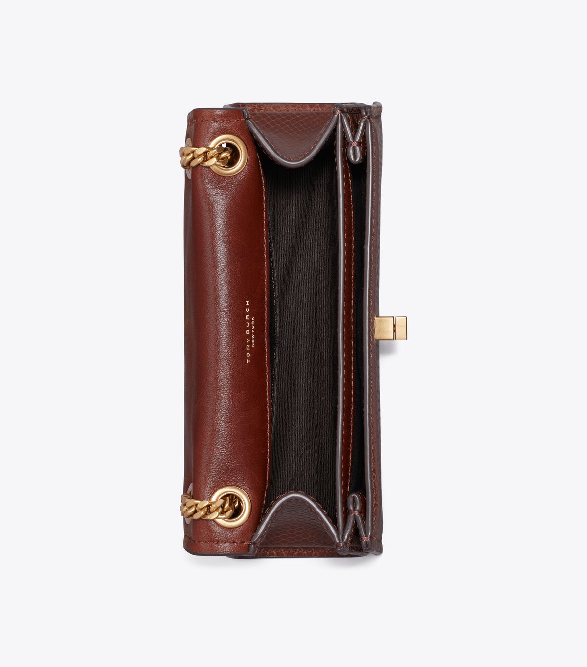 Mini Kira Turnlock Snake-Embossed Shoulder Bag tory burch mini kira turnlock snake embossed shoulder bag