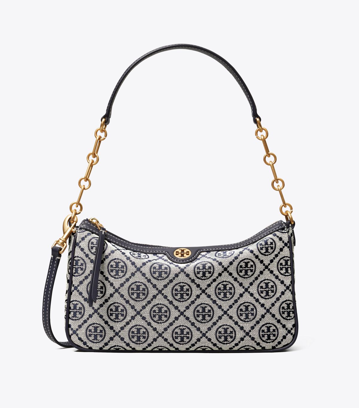 tory burch t monogram jacquard studio bag