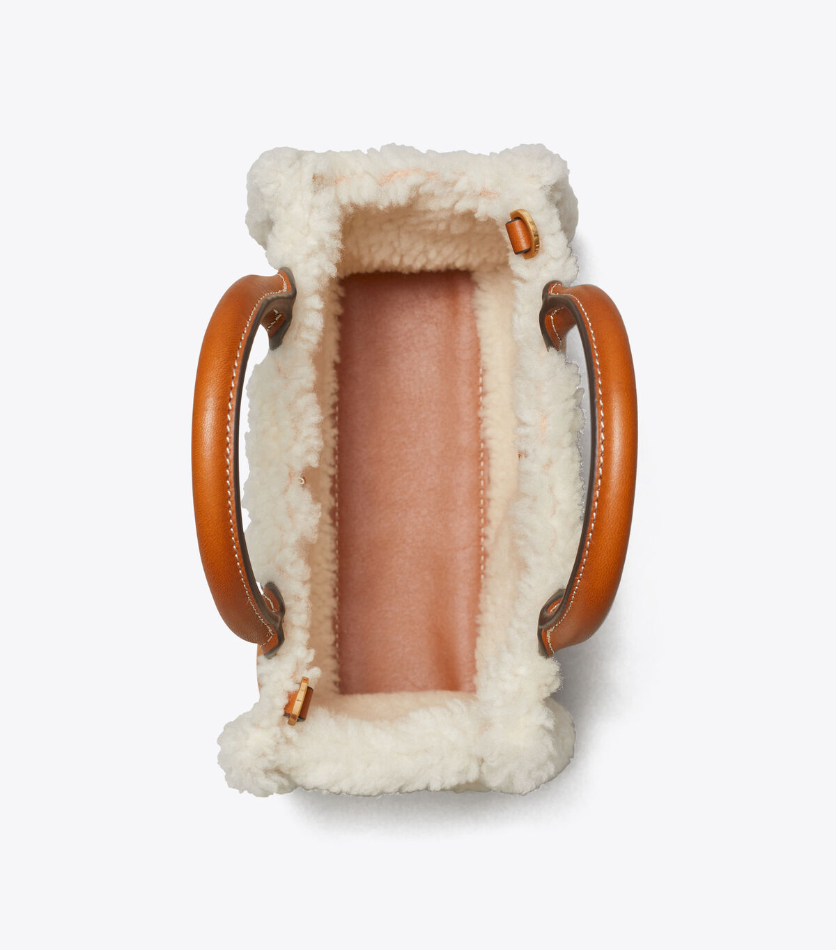 ella shearling micro tote bag