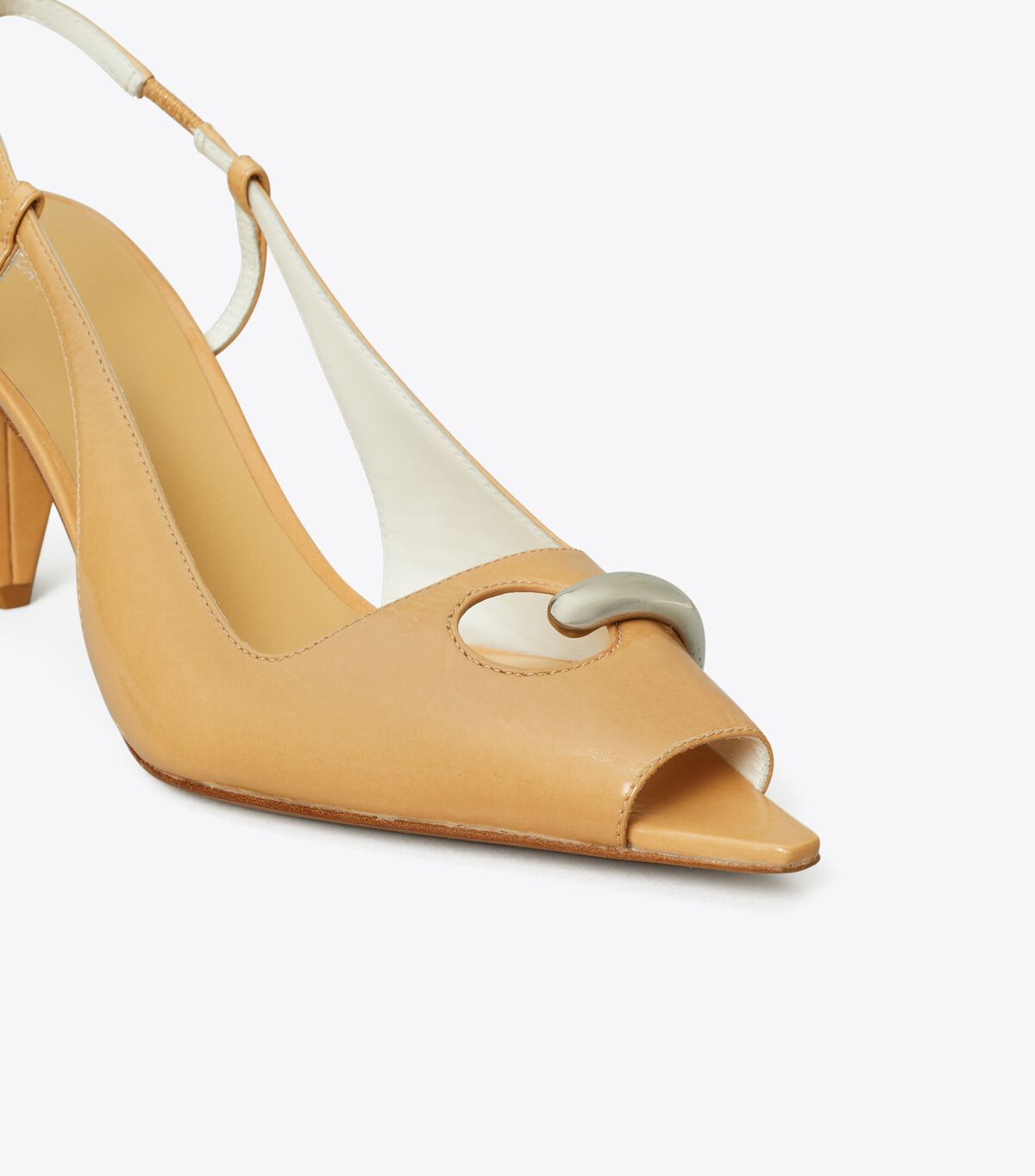 tory burch pierced peep toe slingback