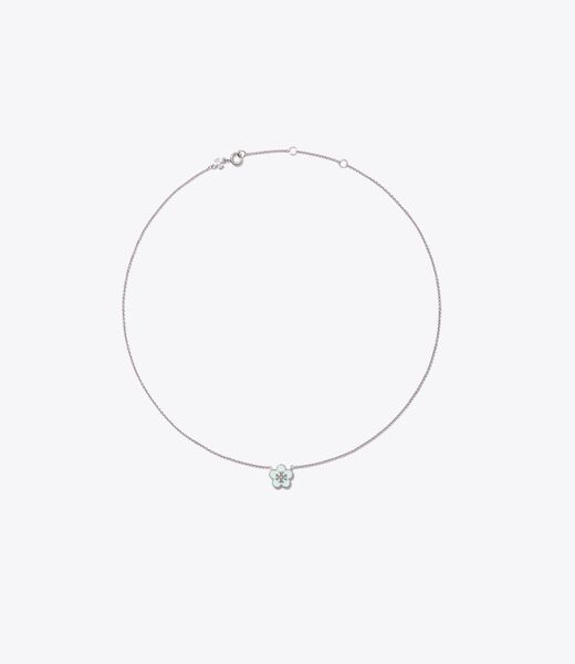 tory burch forget me not pendant necklace