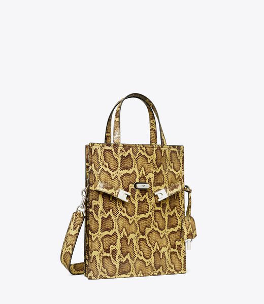 tory burch small lee radziwill embossed shopper