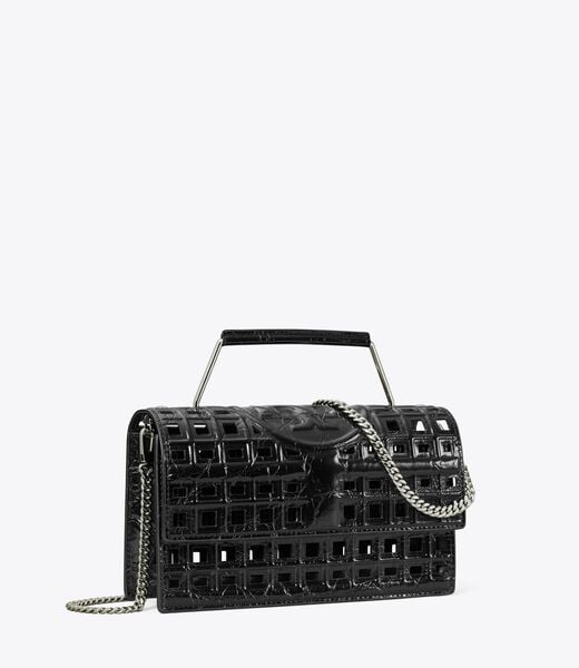tory burch small fleming cage shoulder bag