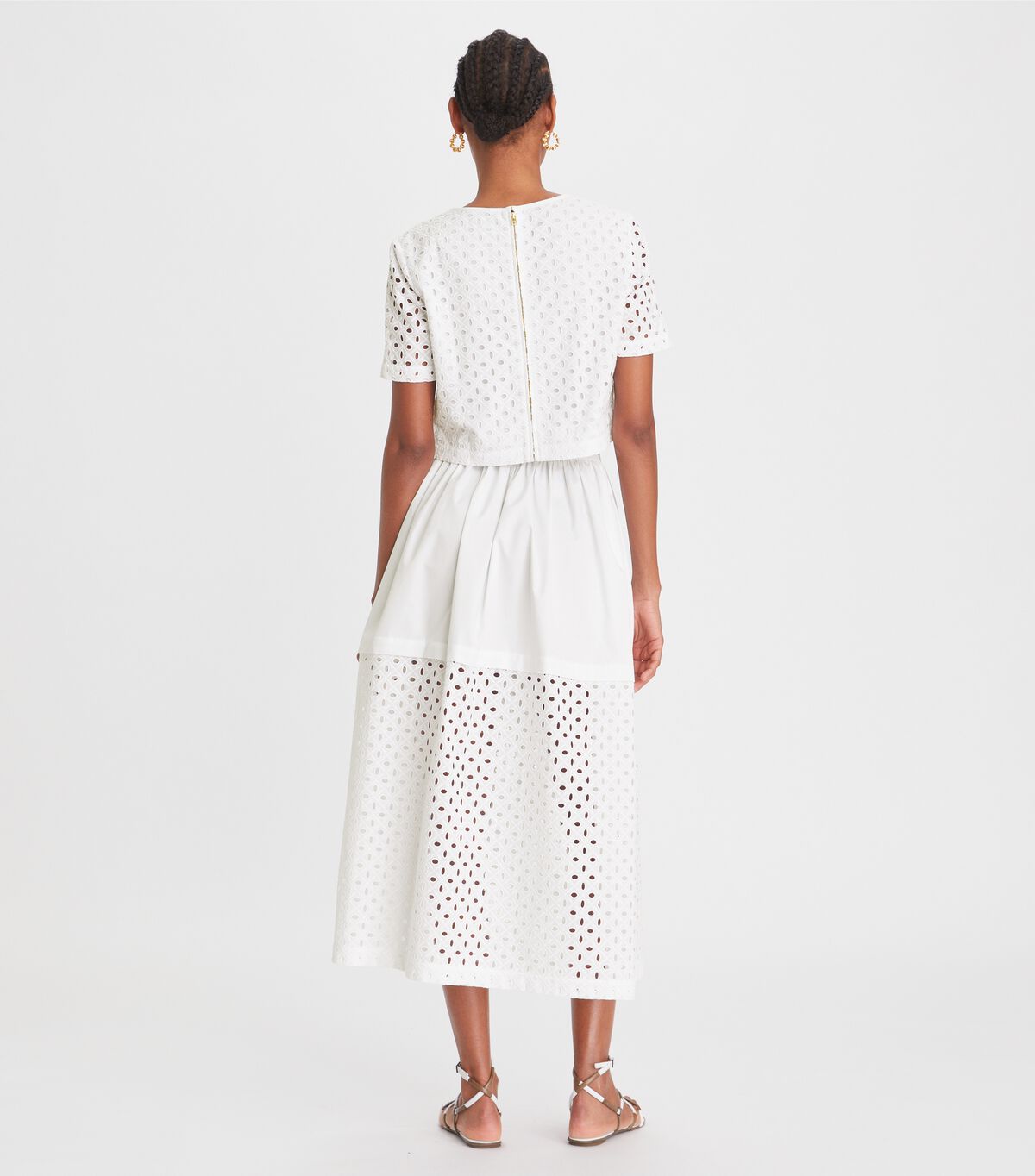 tory burch eyelet skirt
