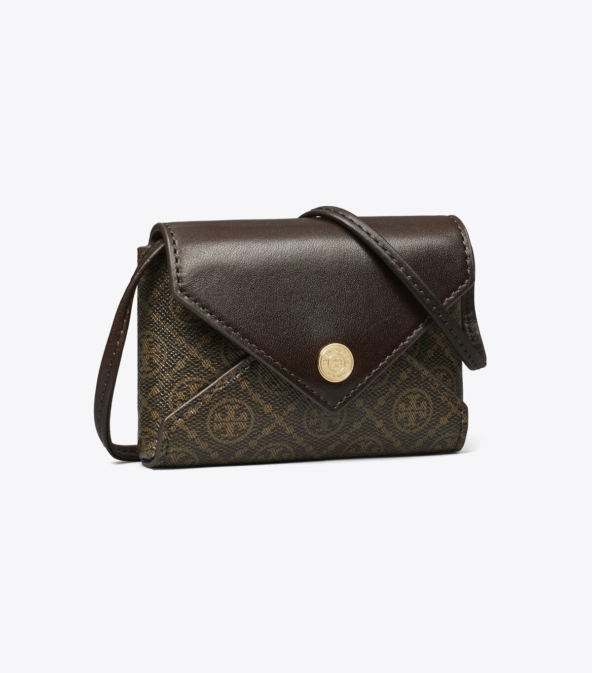 T Monogram Coated Canvas Card Case Lanyard tory burch t monogram coated canvas card case lanyard