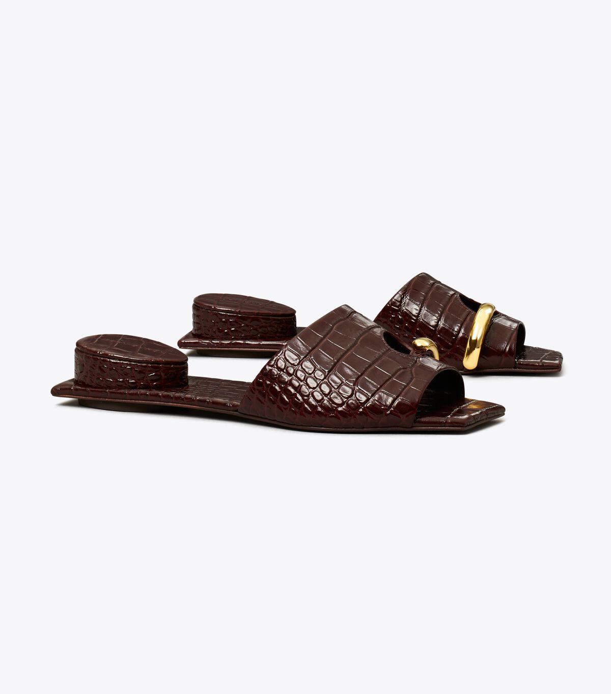Pierced Flat Mule Sandal tory burch pierced flat mule sandal