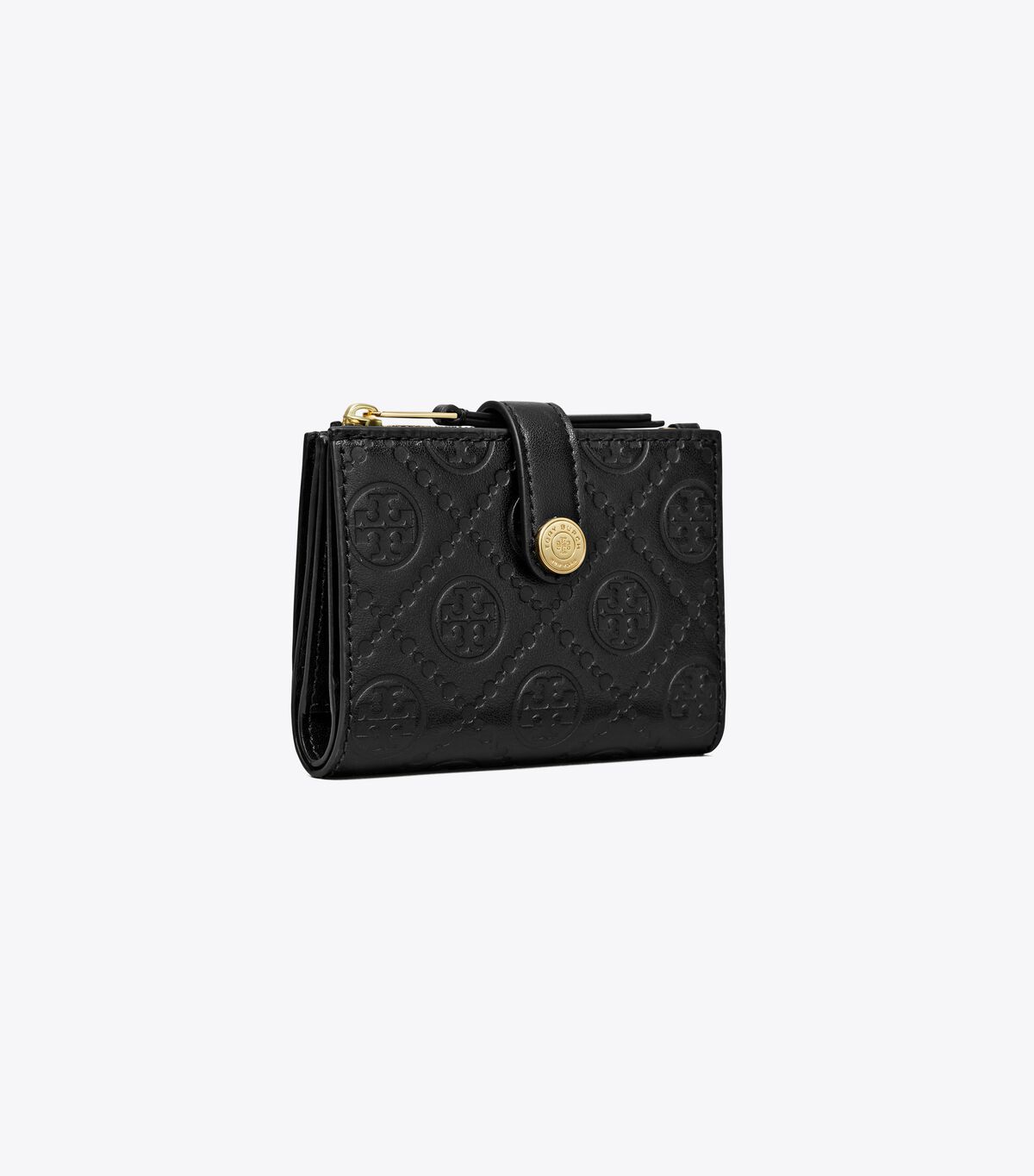 tory burch t monogram leather bi fold wallet