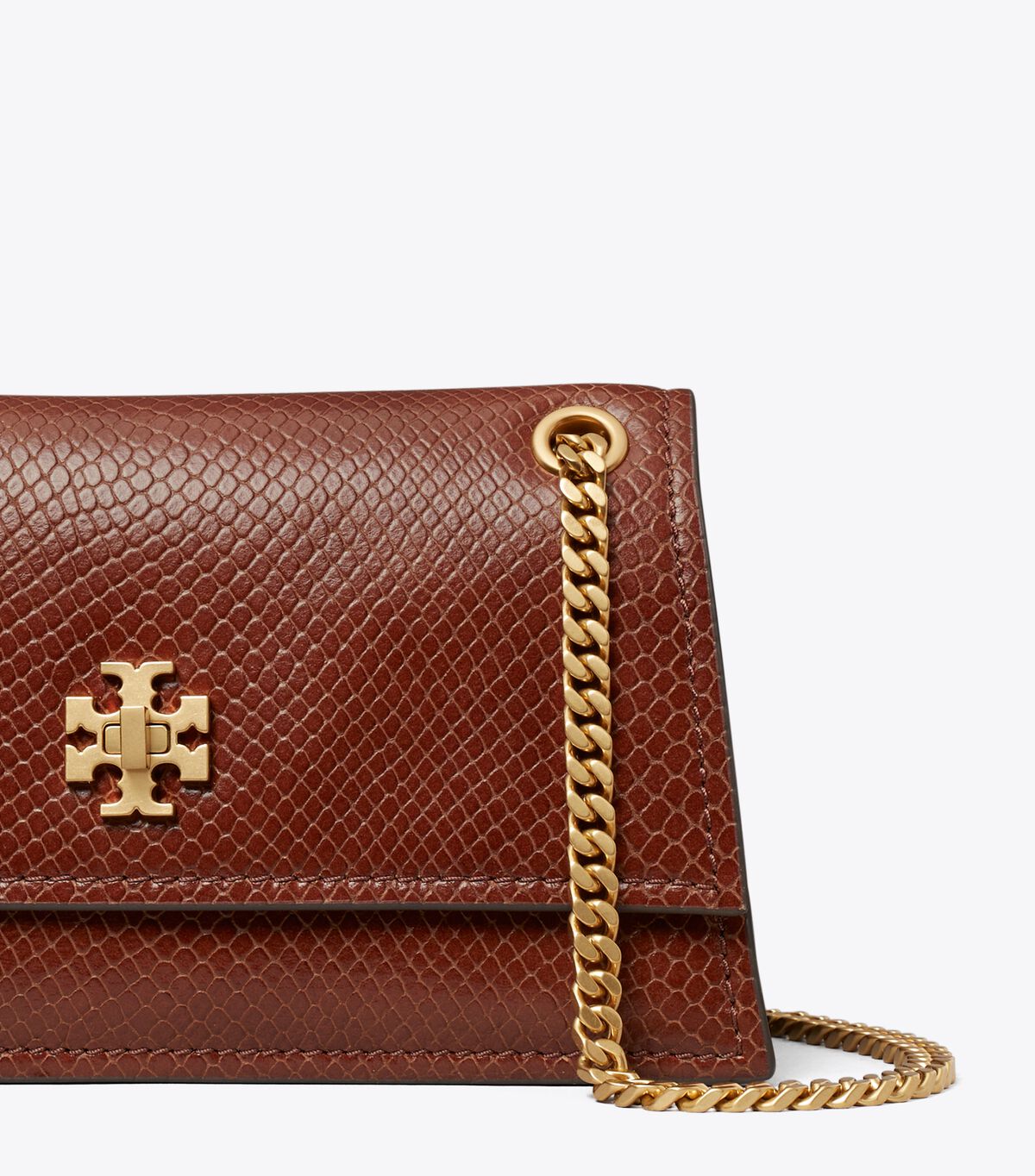 Mini Kira Turnlock Snake-Embossed Shoulder Bag tory burch mini kira turnlock snake embossed shoulder bag