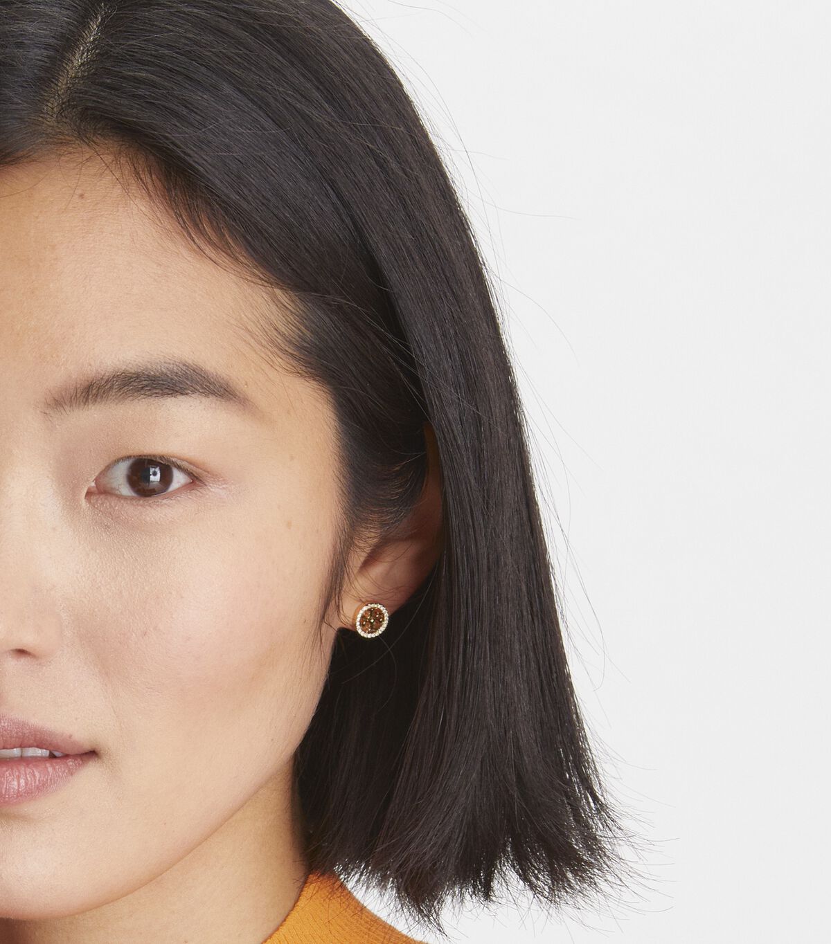 tory burch miller pav   stud earrings