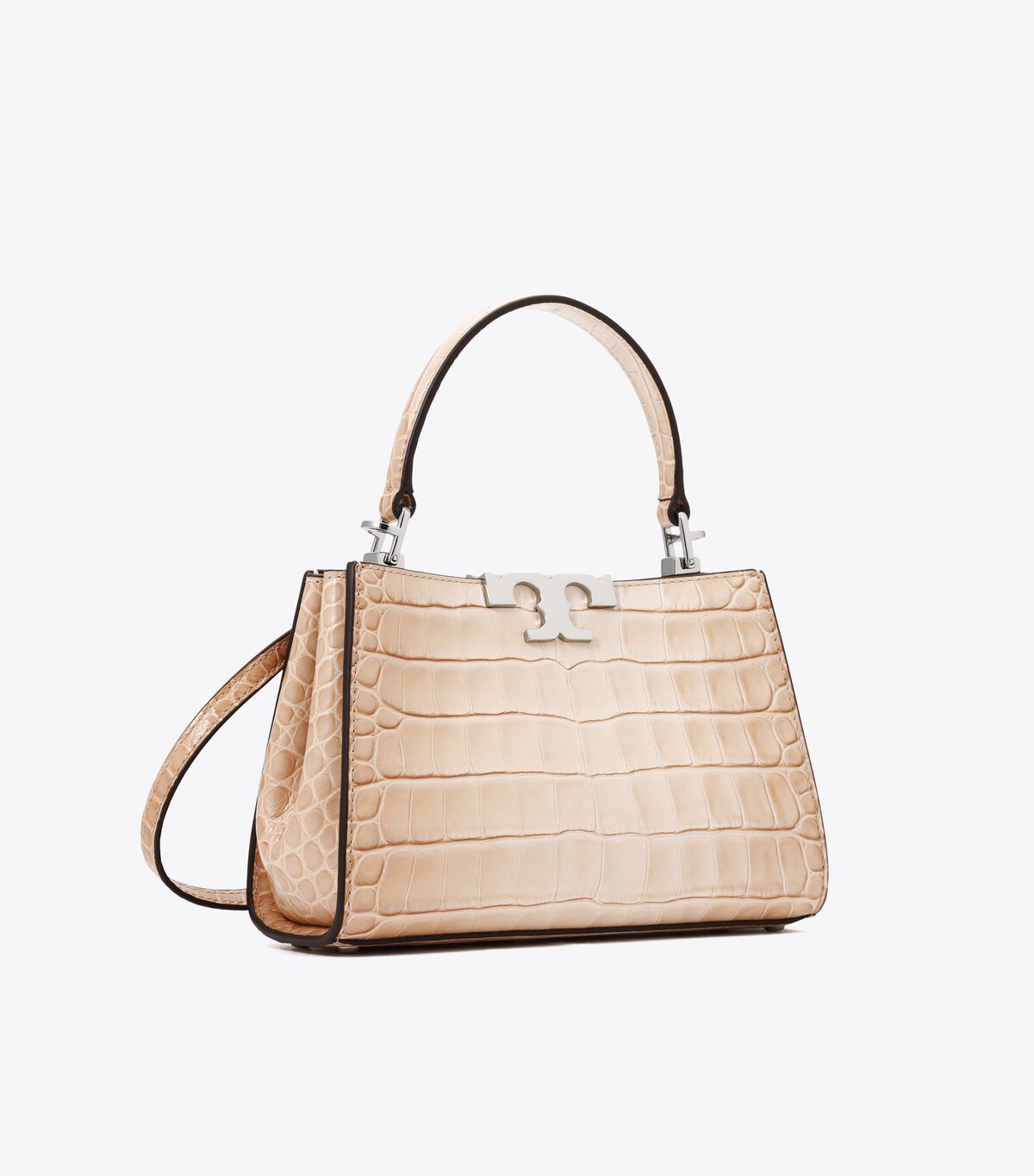 tory burch mini eleanor croc embossed satchel