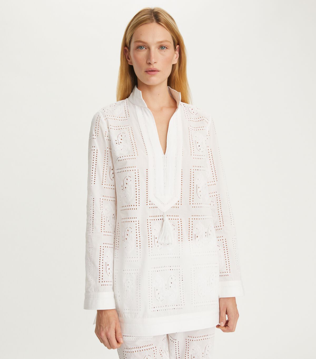 tory burch eyelet tory tunic