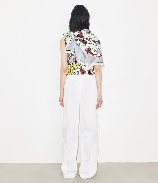 tory burch printed silk cape top