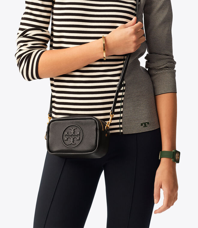 mini perry bombé gingham camera bag