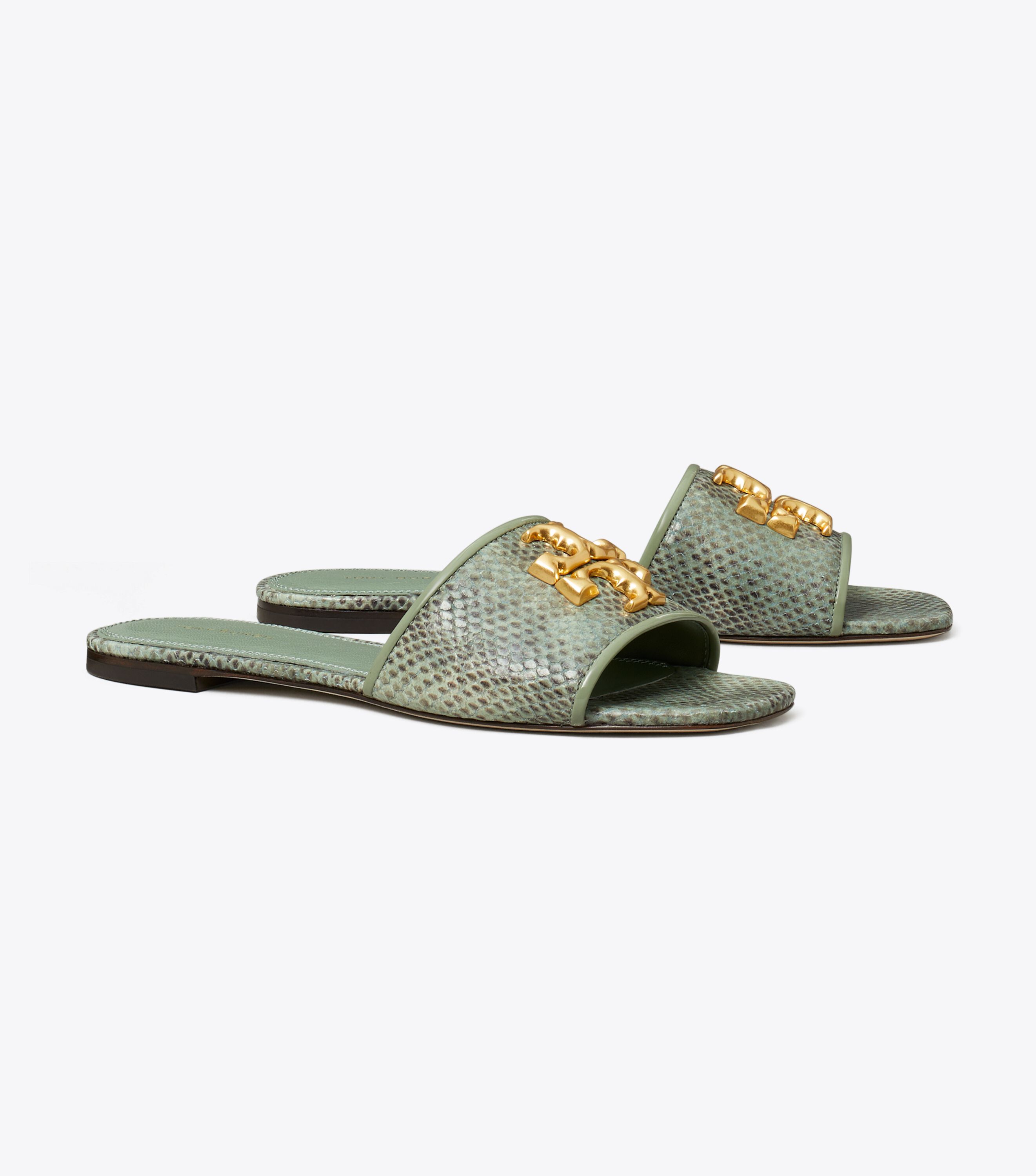 Eleanor Slide, Moss Roccia / Gold | Tory Burch UAE