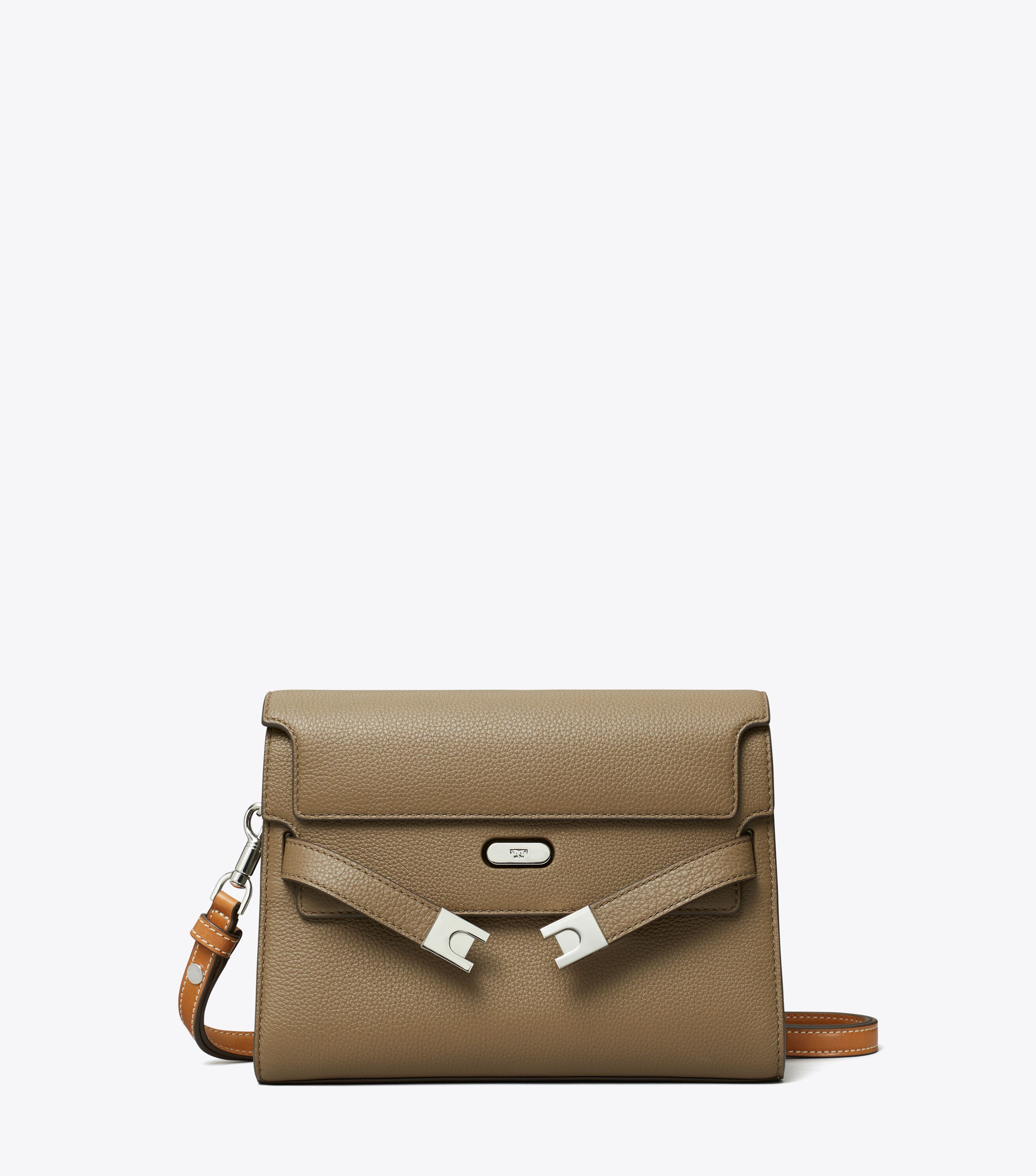 Tory burch pebbled leather crossbody top