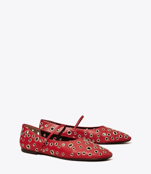 tory burch eyelet mary jane ballet