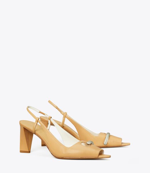 tory burch pierced peep toe slingback