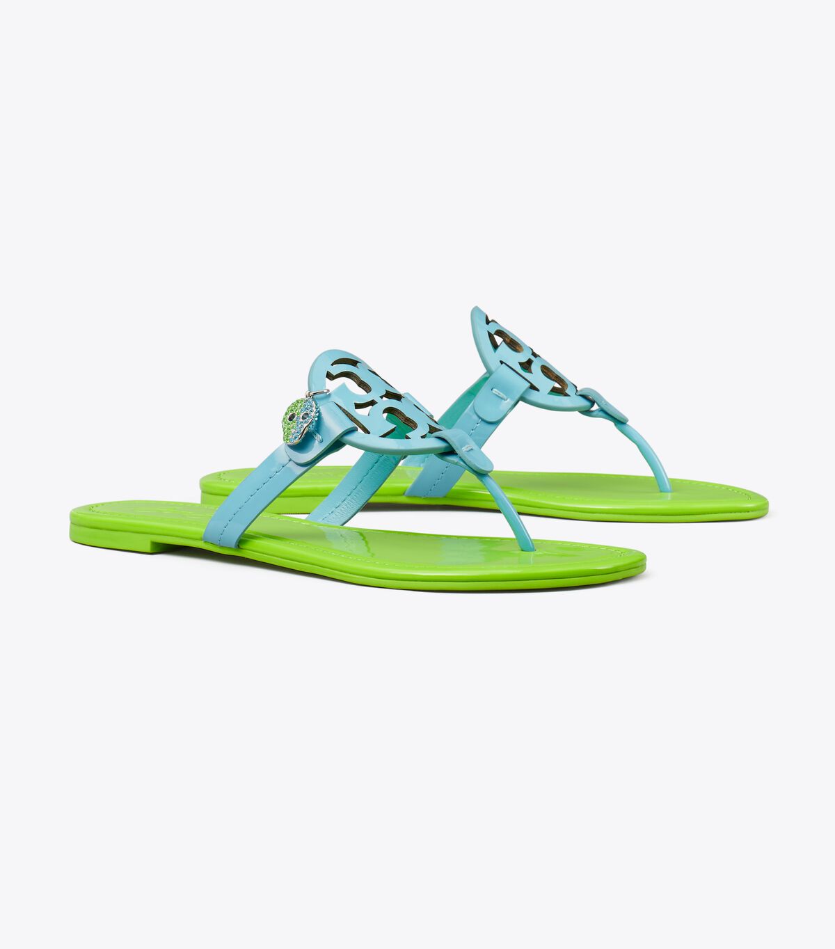 tory burch tb x bonbon miller patent charm sandal