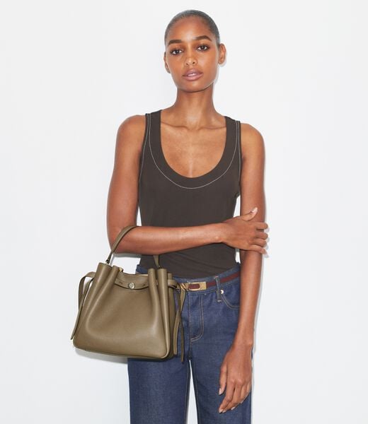 tory burch حقيبة دلو رومى