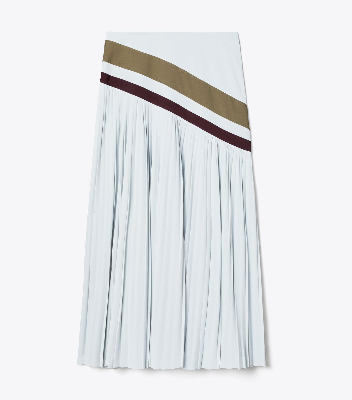 tory burch chevron pleated skirt