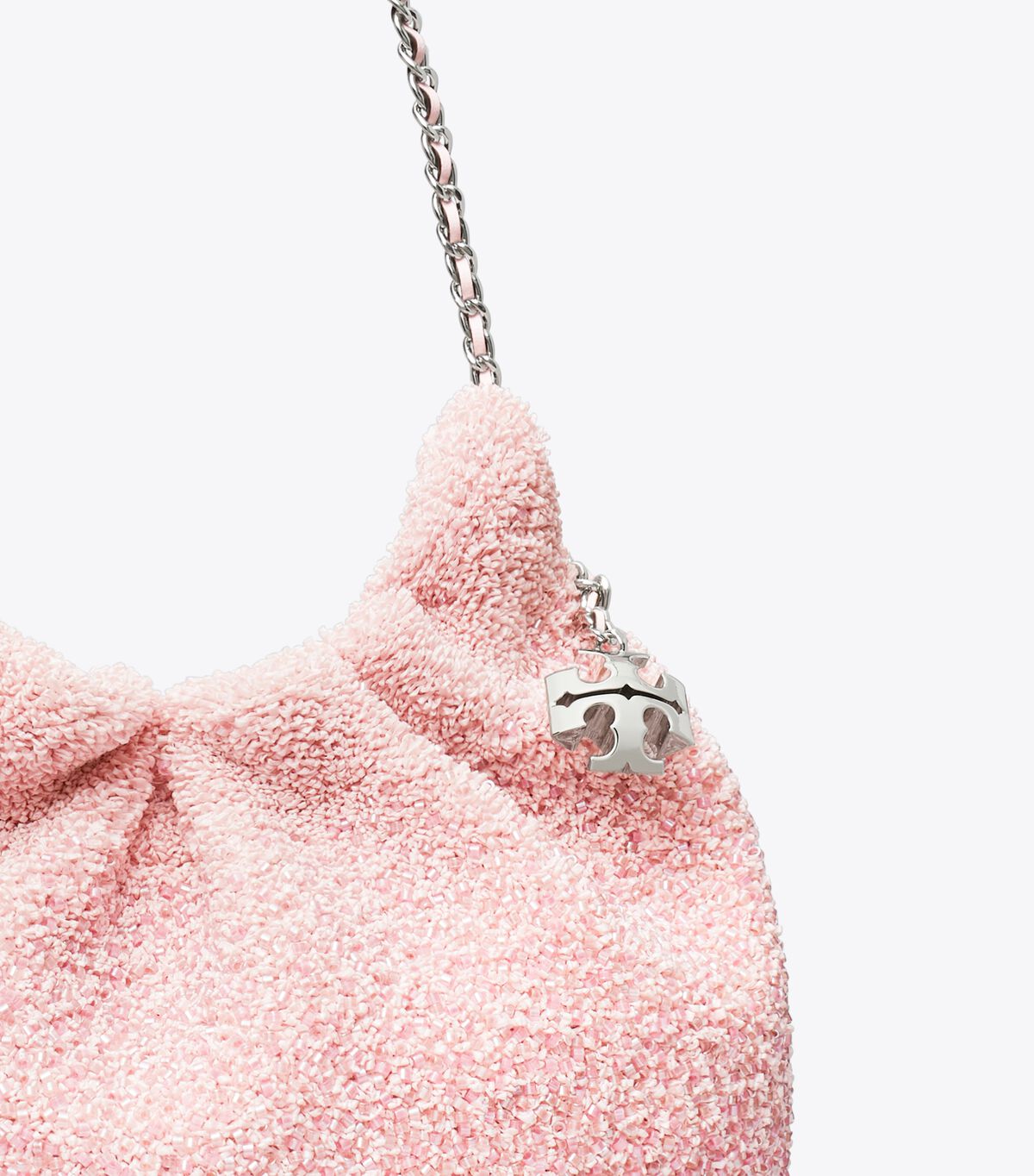 tory burch tb x bonbon mini fleming embellished hobo bag