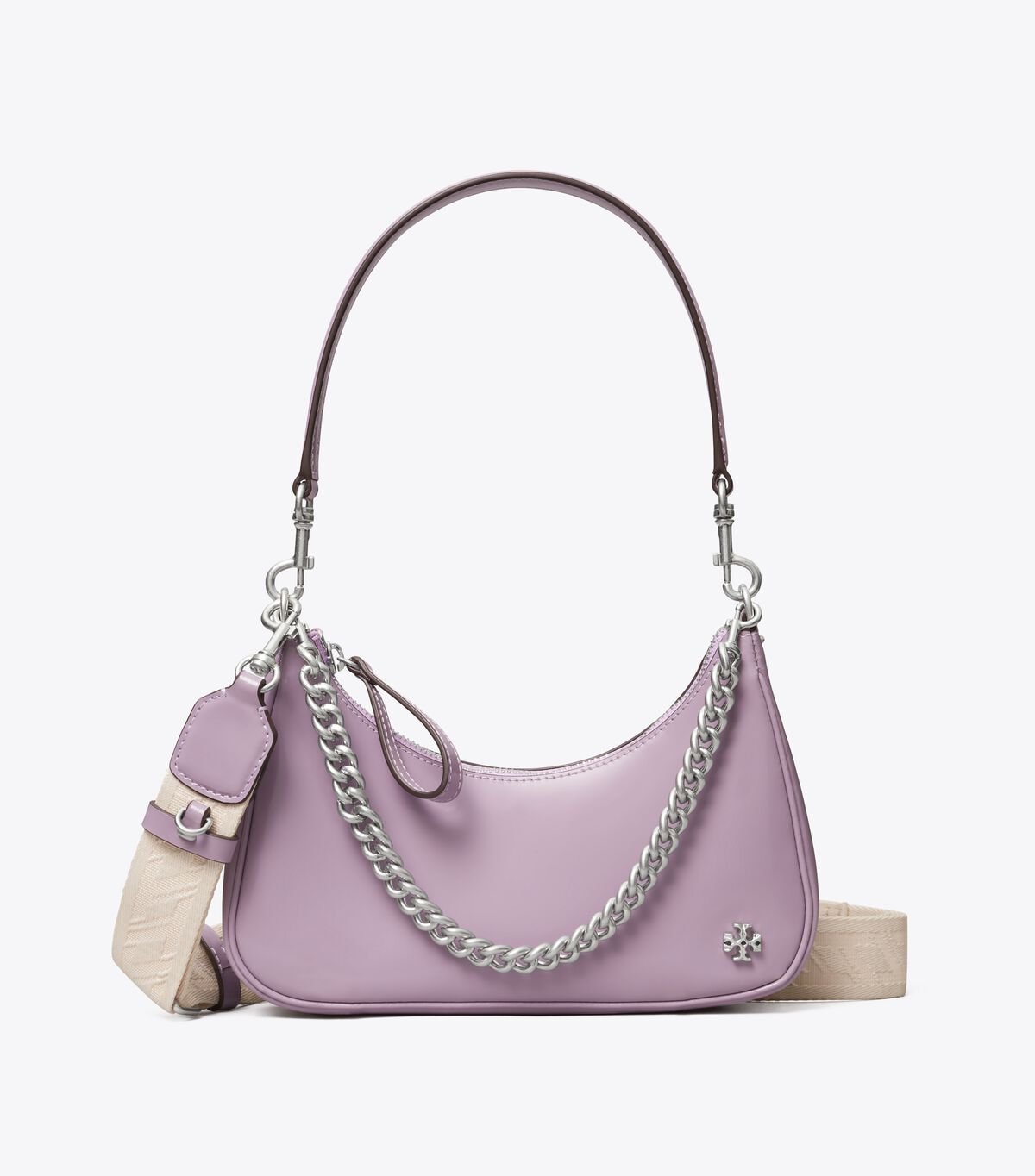 tory burch small 151 mercer spazzolato crescent bag