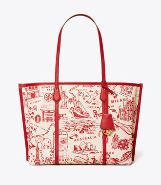 PERRY PRINTED CANVAS TRIPLE-COMPARTMENT TOTE | 920 | Totes | Tory Burch  Navigation | Tory Burch
