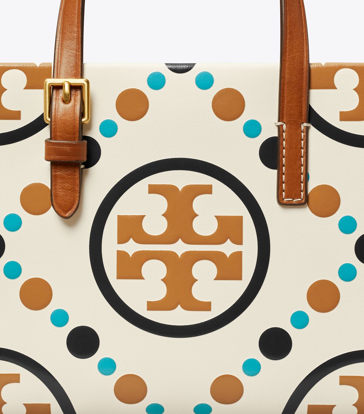 tory burch mini t monogram contrast embossed square tote