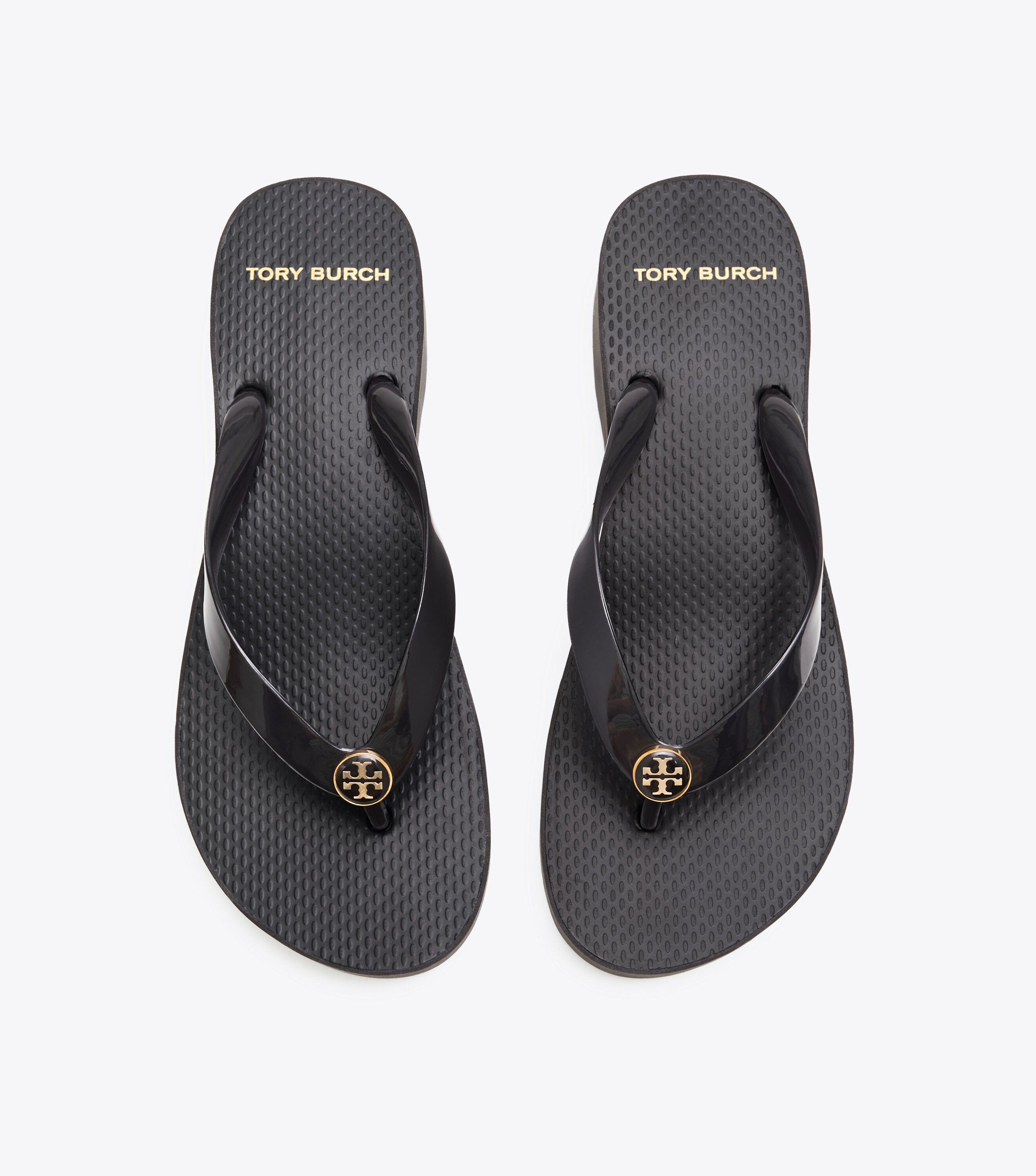 Carved Wedge Flip Flop Shoes Tory Burch